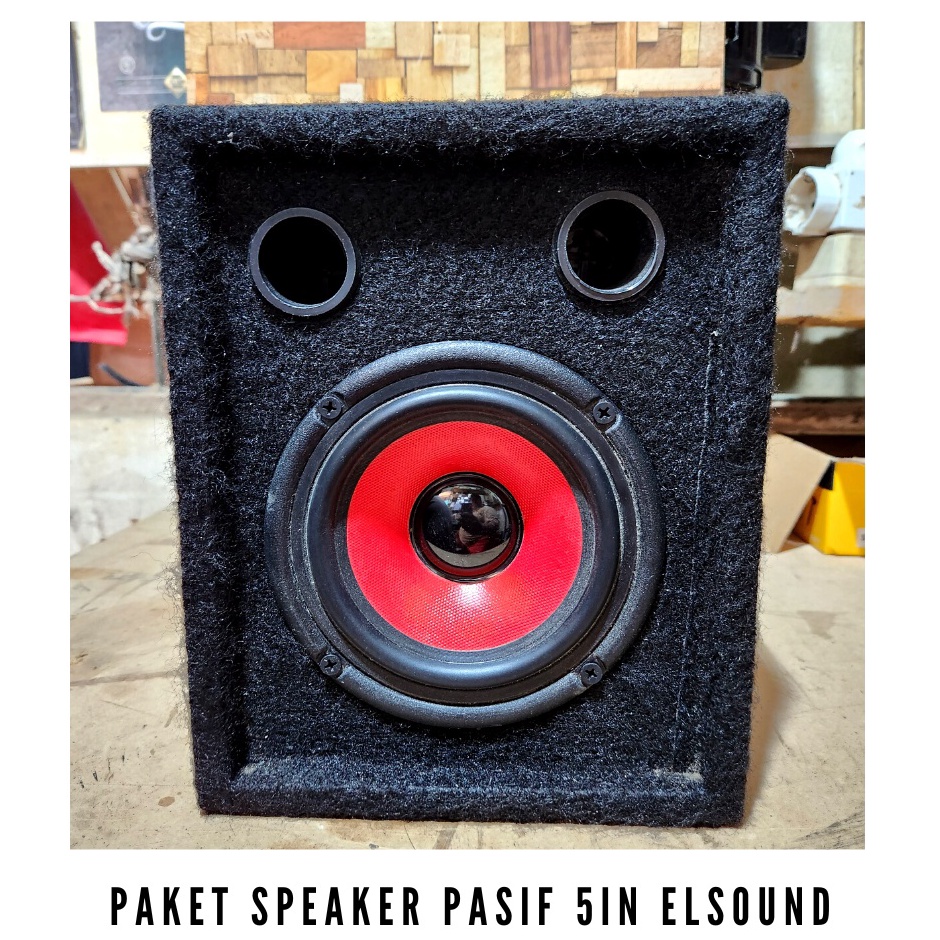 Lcs speaker 5 inch pasif  paket combo speaker 5 in box dan speaker w Premium Baru