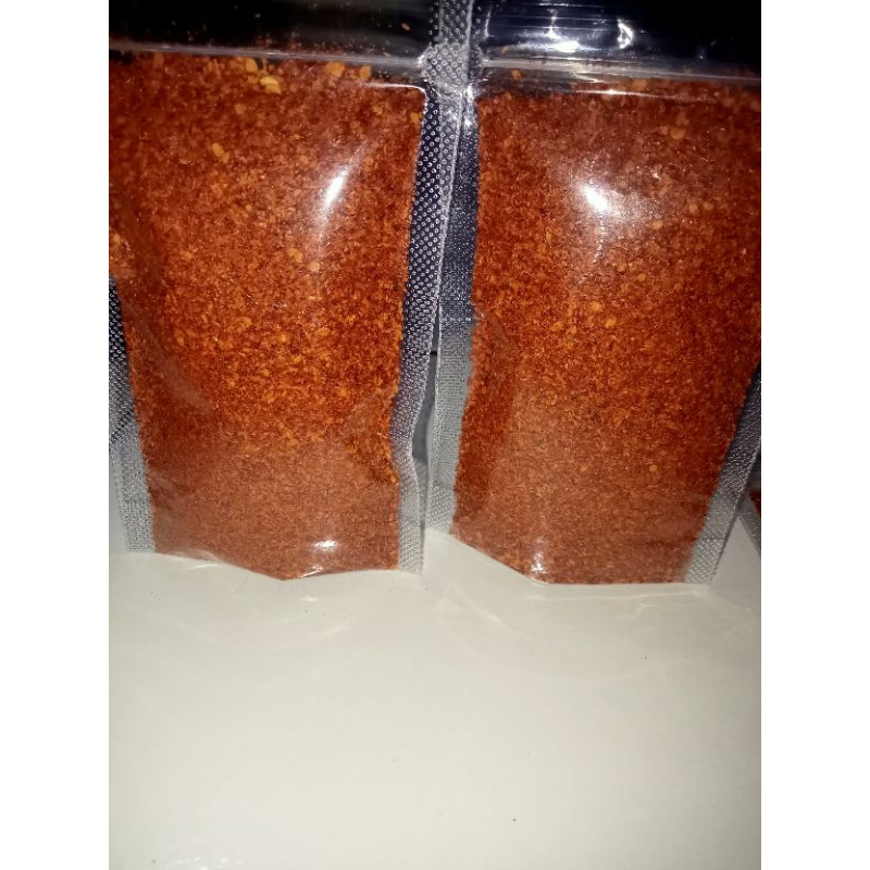 

cabe bubuk huhah, extra pedas