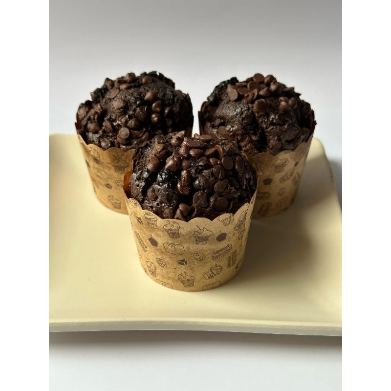 

brownies lumer coklat muffin jumbo berat 300 gram isi 3 pcs