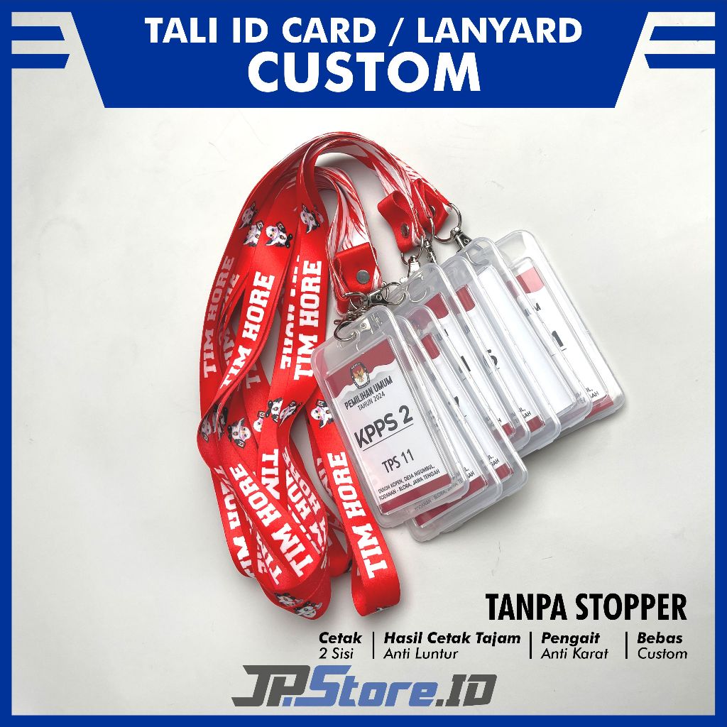 

CETAK TALI ID CARDNAME TAG CUSTOM LANYARD LEBAR 2CM 2 SISI TANPA STOPPER KUALITAS DIJAMIN MANTAP