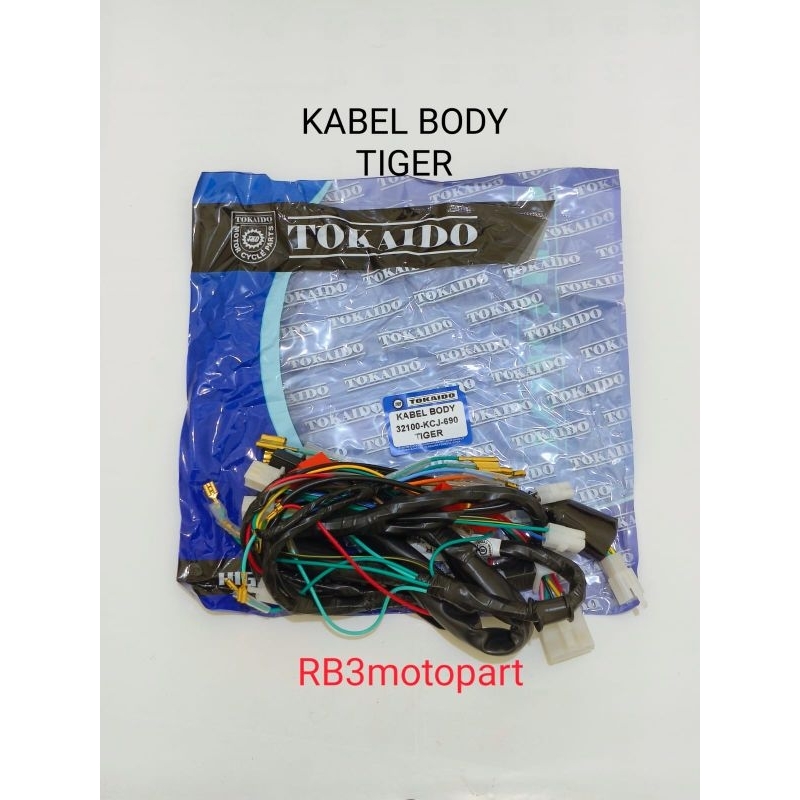 KABEL BODY BODI SET KOMPLIT TIGER 2000 TIGER LAMA TOKAIDO