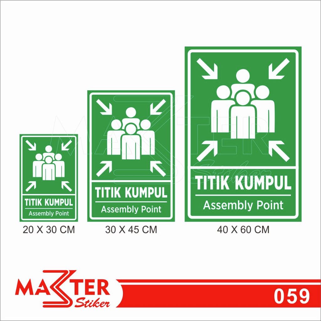 

059 - Stiker Titik Kumpul, Titik Berkumpul, Sticker Vinyl, Premium, Tahan Air, Termurah, Bisa Custom