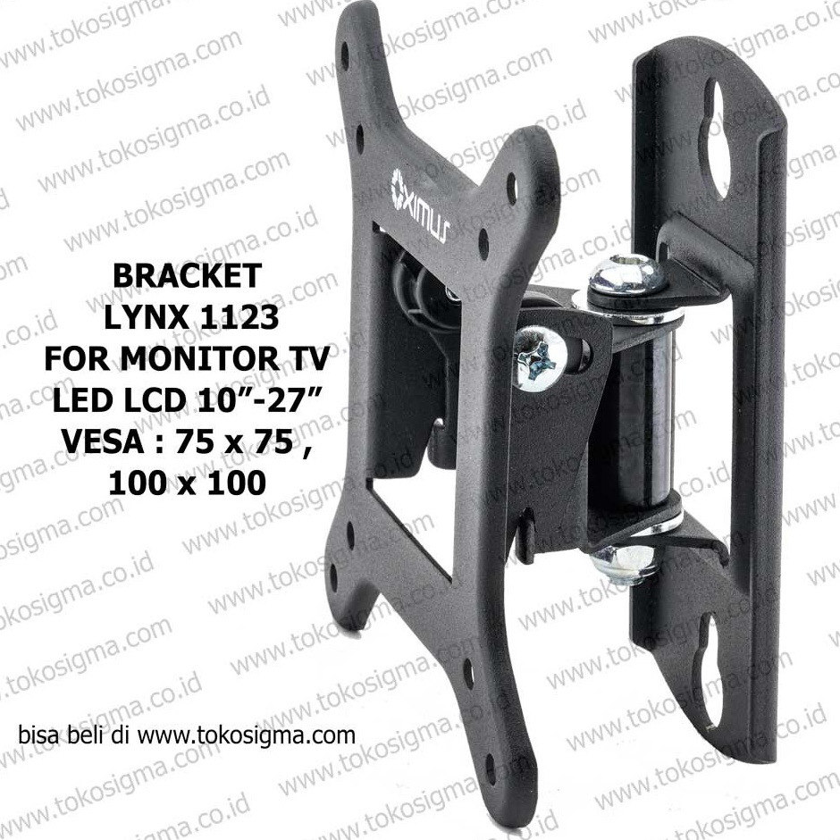 Kb WALL BRACKET MONITOR PC FLAT CURVE 1  27 INCH or TV LCDLED LYNX 1123