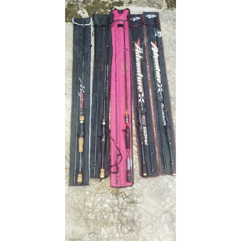 Joran Baitcasting second Relix cacing merah storm 17lbs adventure extreme 10-20lbs cangkek gen 1 Shi