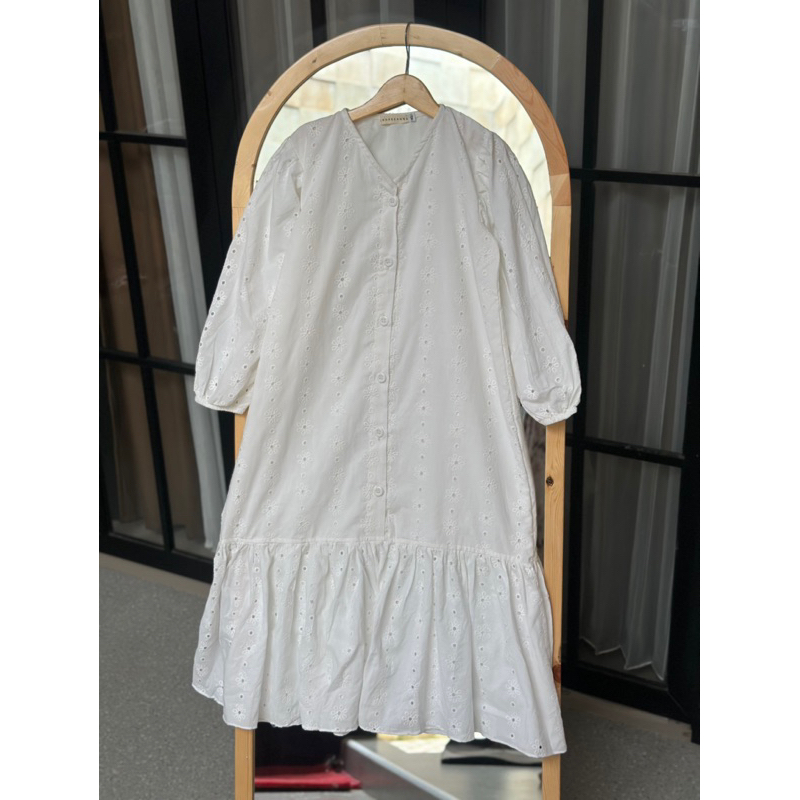 ANDREEANNA / 1-17th - MELATI DRESS  - GAMIS PUTIH BORDIR anak perempuan  1-17th - dress bordir putih