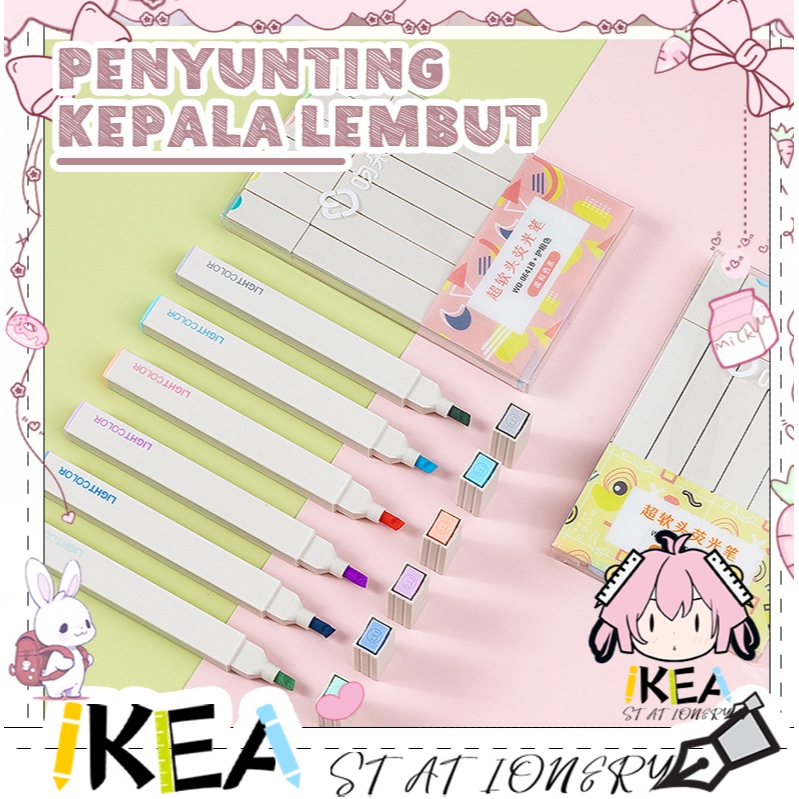 

IKEA-Stabilo /stabillo warna/stabilo isi 6 warna pastel/Tint Marker Highlighter 1 set isi 6