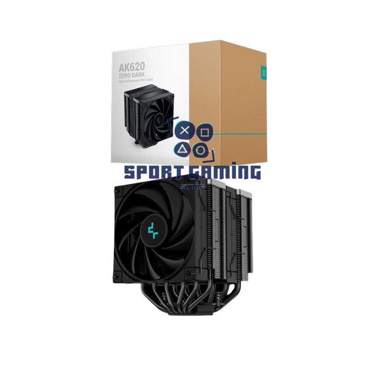 Deepcool AK620 Zero Dark Dual Tower FAN 2x12CM LGA1700 AM5 CPU Cooler