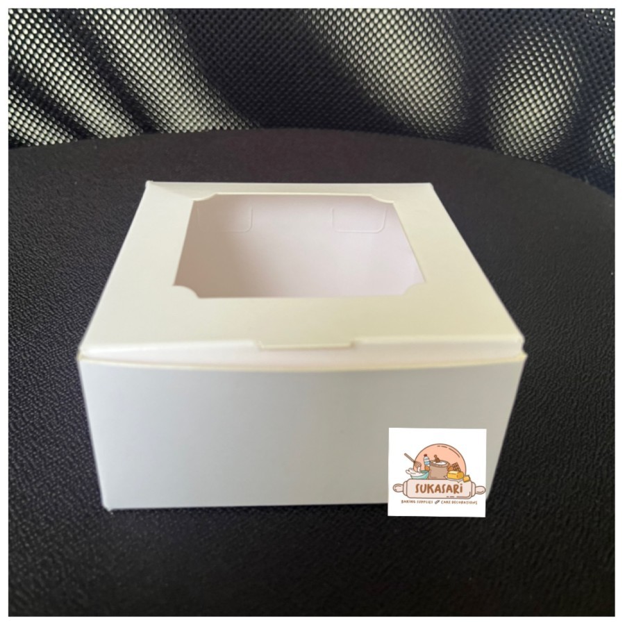 

Dus ivory mika 10x10x5 cm putih 10 pc pack cake box snack box dessert