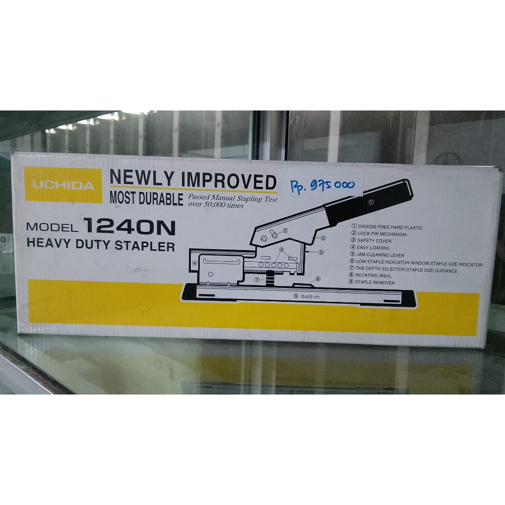 

Stapler / Staples Jilid Merek Uchida Heavy Duty 1240N Original