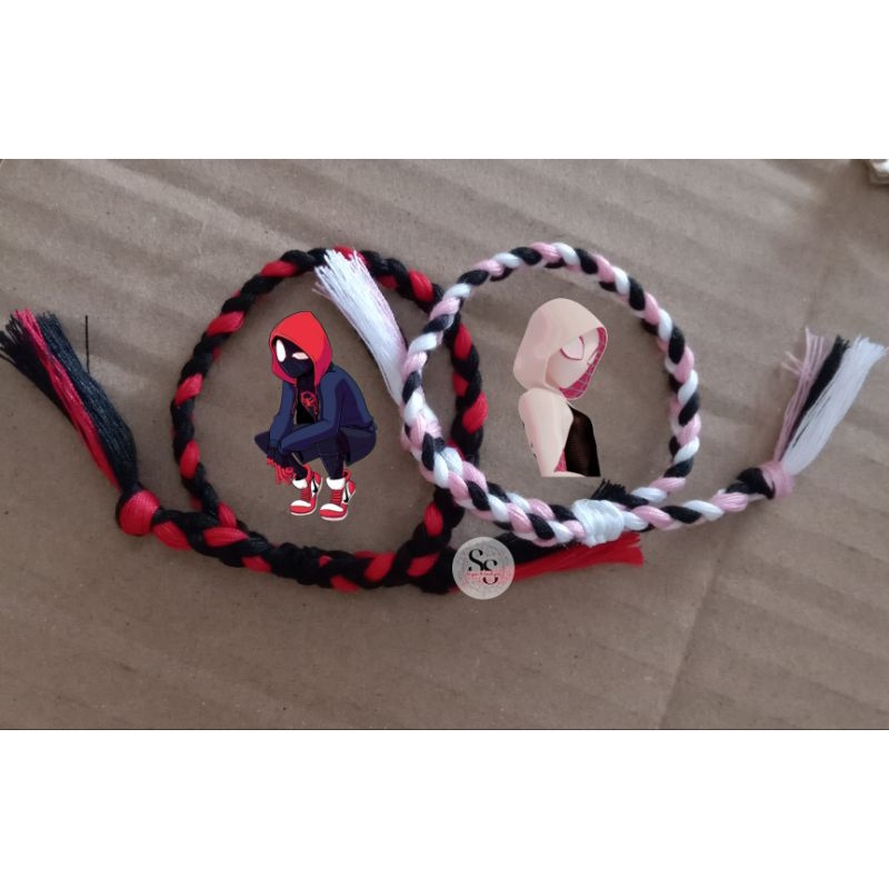 Gelang Benang Couple/Gelang Benang Jahit Couple/Gelang Kepang Couple/Gelang Benang Character Couple/