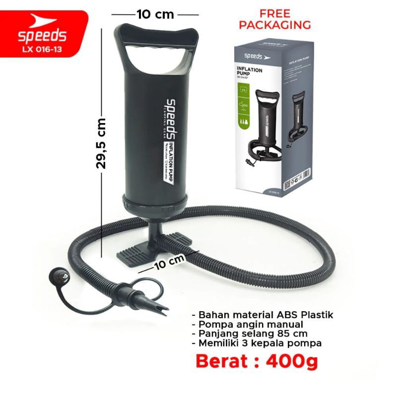Speeds Pompa Angin Manual Pompa Kasur Angin Double Quick Pompa Manual 016-13