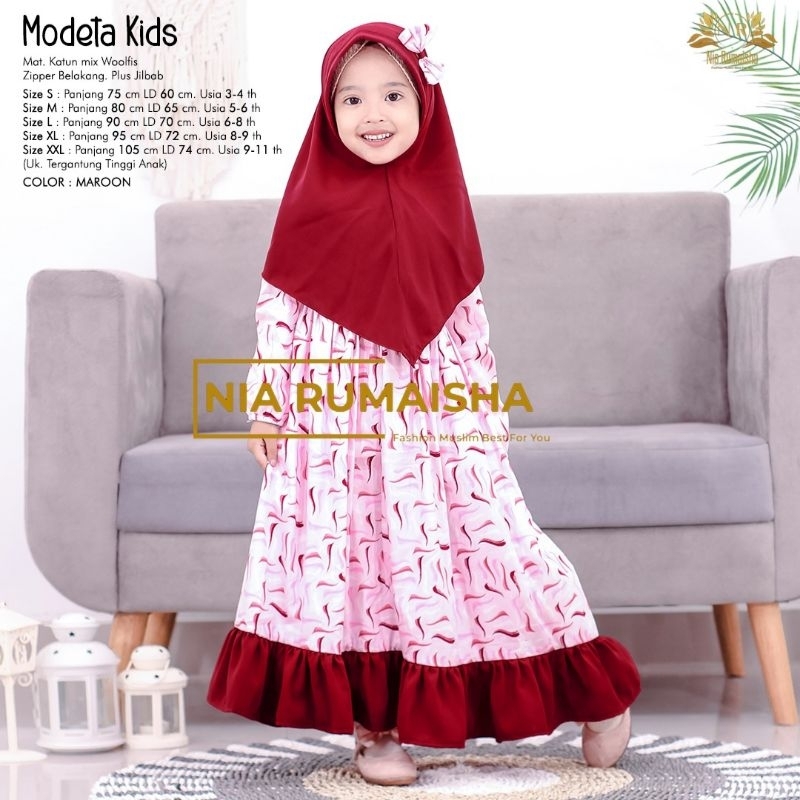OOTD LEBARAN/OOTD KIDS MODETA KIDS NIA RUMAISHA