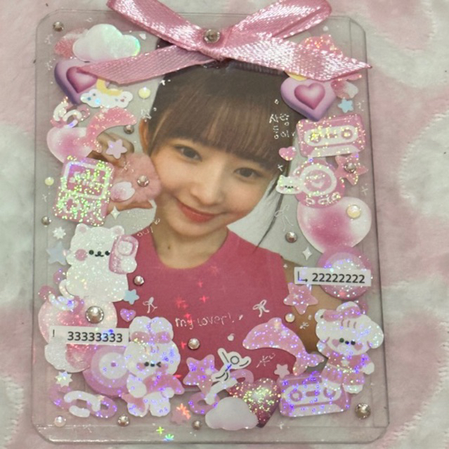 photocard rei pompom peach