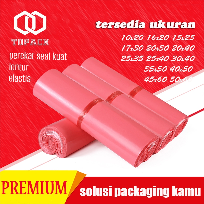 

polymailer Pink plastik packing premium 100/50 Pcs Glossy polymailer motif premium Termurah Anti Sobek