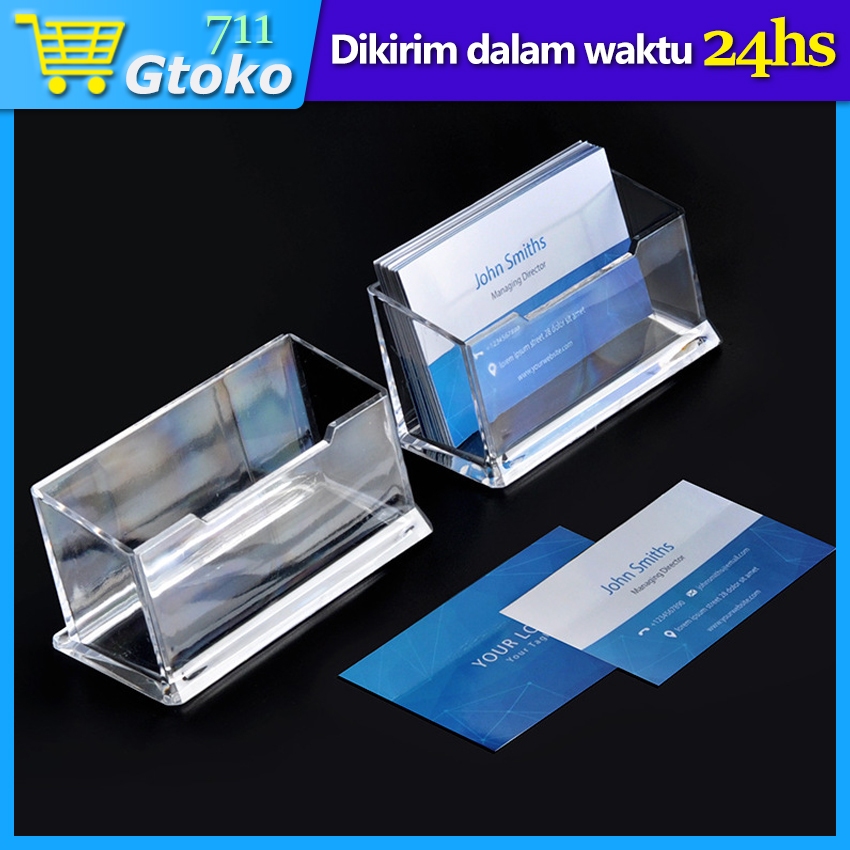 

Stand Holder Kartu Nama Akrilik Kotak Tempat Name Card Acrylic 4 Slot 8 Slot