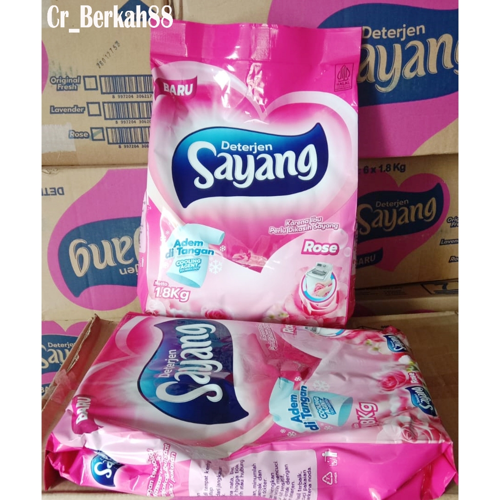 Deterjen sayang original fresh 1.8 kg/deterjen bubuk sayang original fresh 1.8 kg