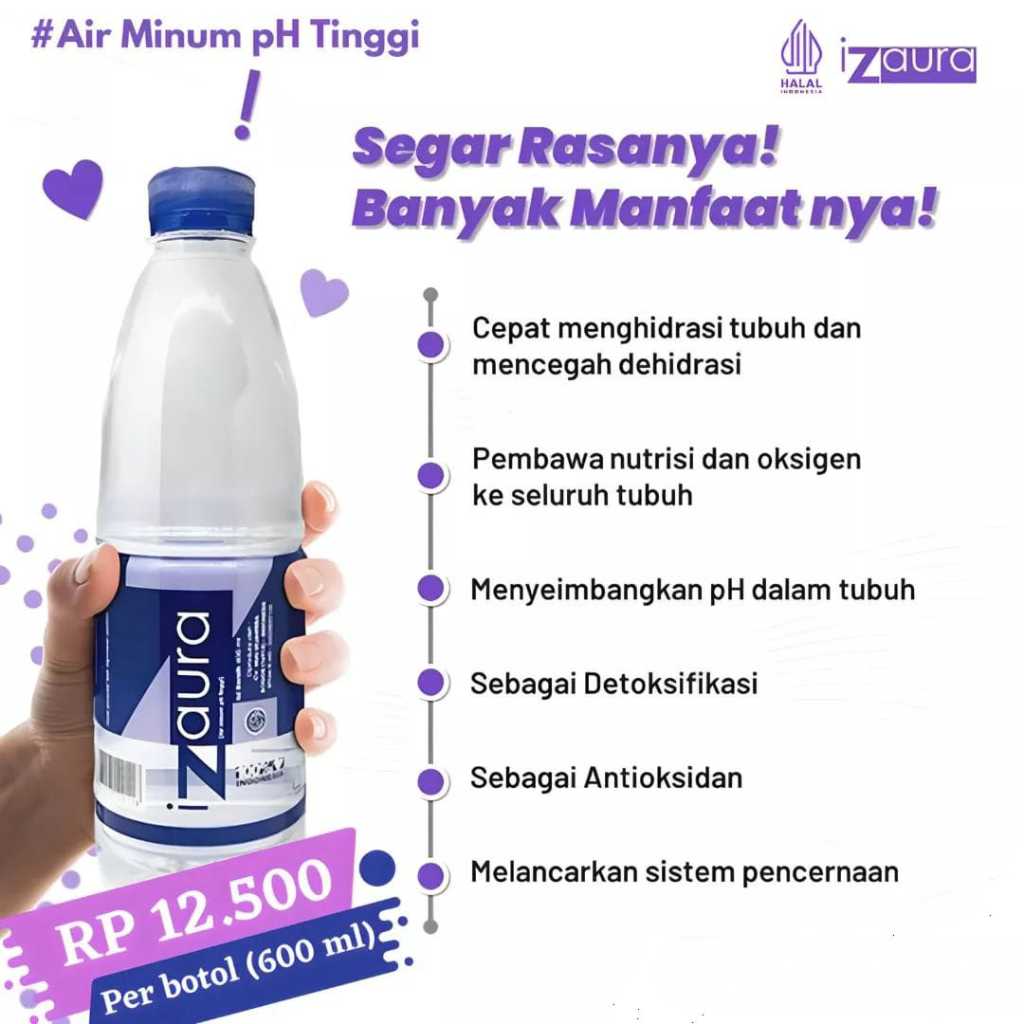 

Izaura Air Minum Alkalin/Ph Tinggi