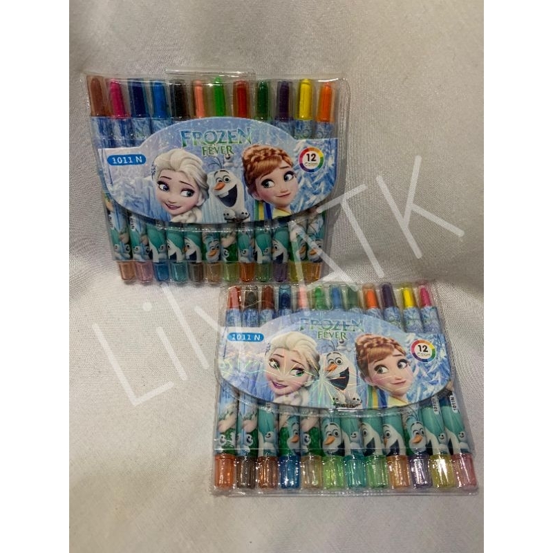 

Crayon Putar Pendek 12 Warna Karakter Fancy