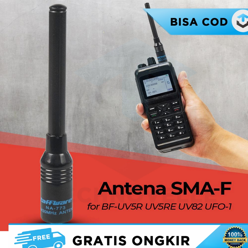 ANTENA EKSTERNAL SINYAL WALKIE TALKIE SMA F JANGKAUAN 10KM