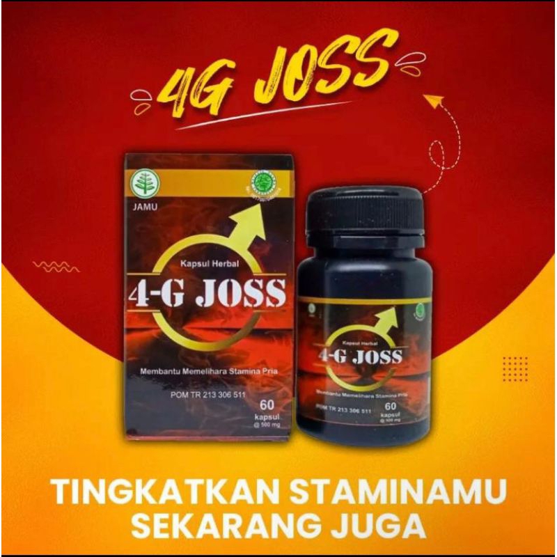 TERPERCAYA 4G JOSS Kapsul Herbal (15 KAPSUL) Suplemen Kesehatan Pria Dewasa / Kapsul herbal 4G JOSS 