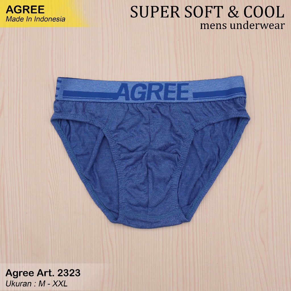 [ 3 pcs ] CD Agree Sport 2323 | Agree Celana Dalam Pria Karet Boxer Super Soft And Cool CD Harian 23