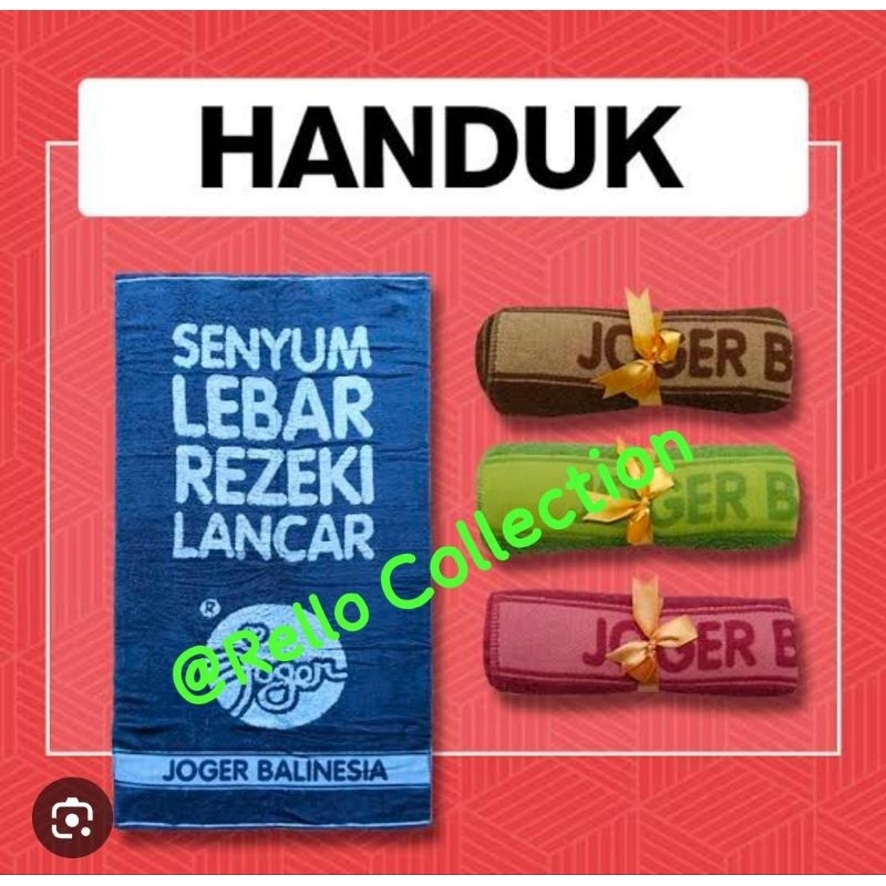 HANDUK KECIL JOGER BALI ORIGINAL