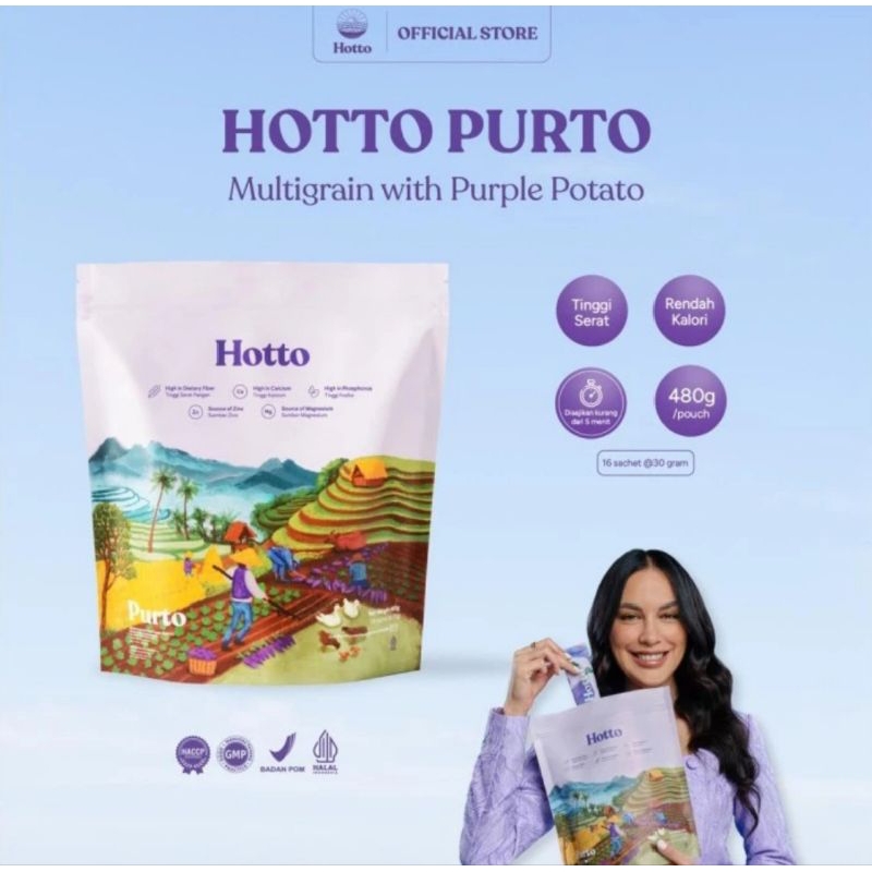 

Hotto Purto Multigrain 1 Pouch 16 Saset