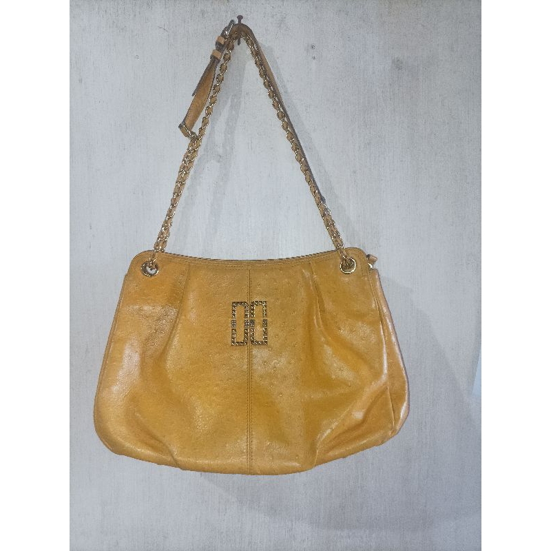 Tas Tote Hobo Sling DAKS london kuning