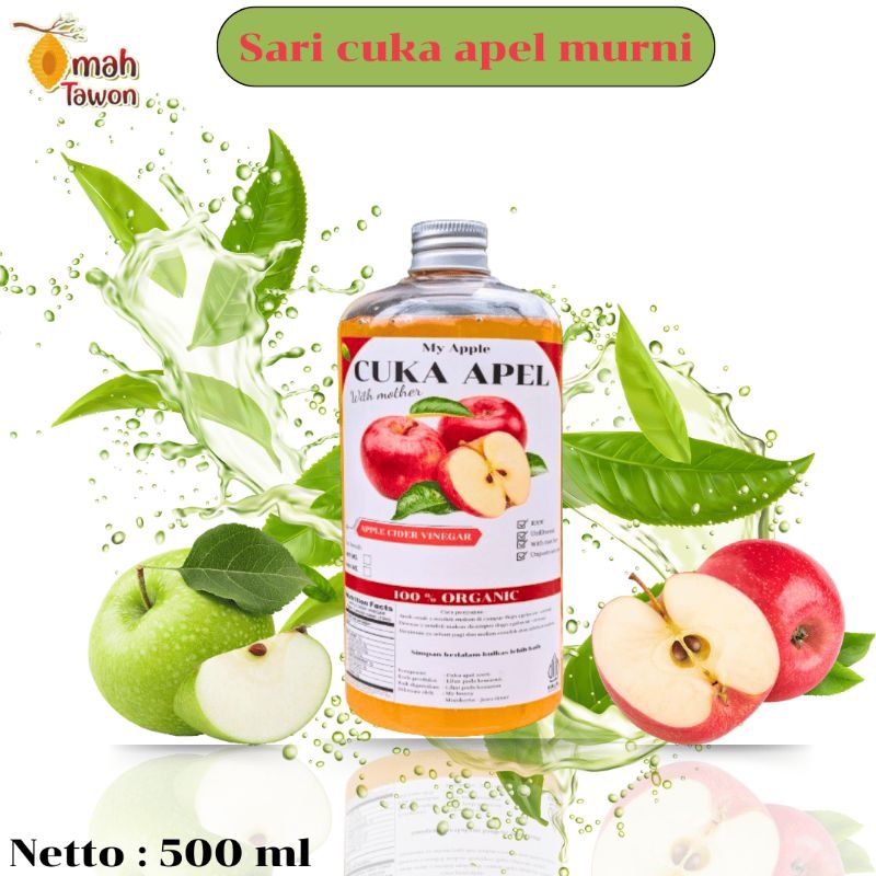 

Sari Cuka Apel GRADE A Murni Diet Sehat Alami Apple cider vinegar 500gr