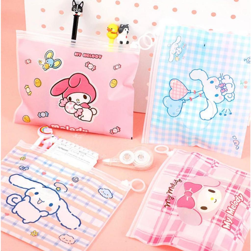 

SANRIO LOTSO ZIPPER STATIONERY Tas Kosmetik BAG MULTIFUNGSI/TEMPAT PENSIL SANRIO