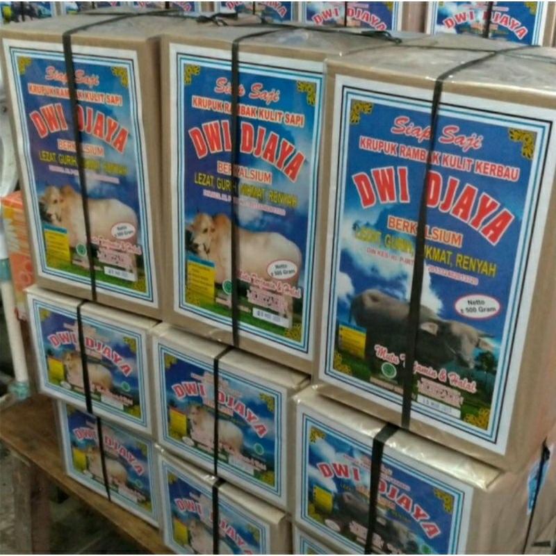 

Kerupuk Rambak Kerbau Dwi Djaya Oleh oleh khas Kendal Gurih Lezat 500gram