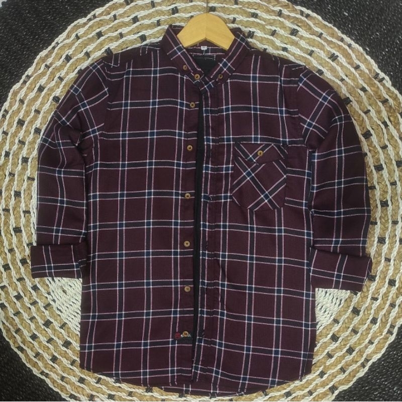 Kemeja Flanel F.S Premium Quality Unisex  / Kemeja Casual / Kemeja Formal / Kemeja polos / Kemeja pr