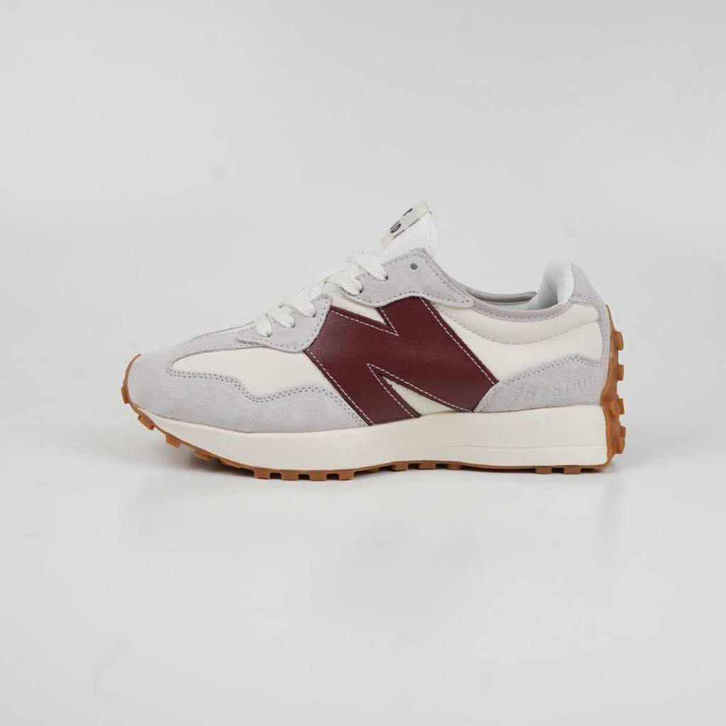 Sepatu NB New Balance 327 Moonbeam White Classic Burgundy - Sneakers New Balance STAUD