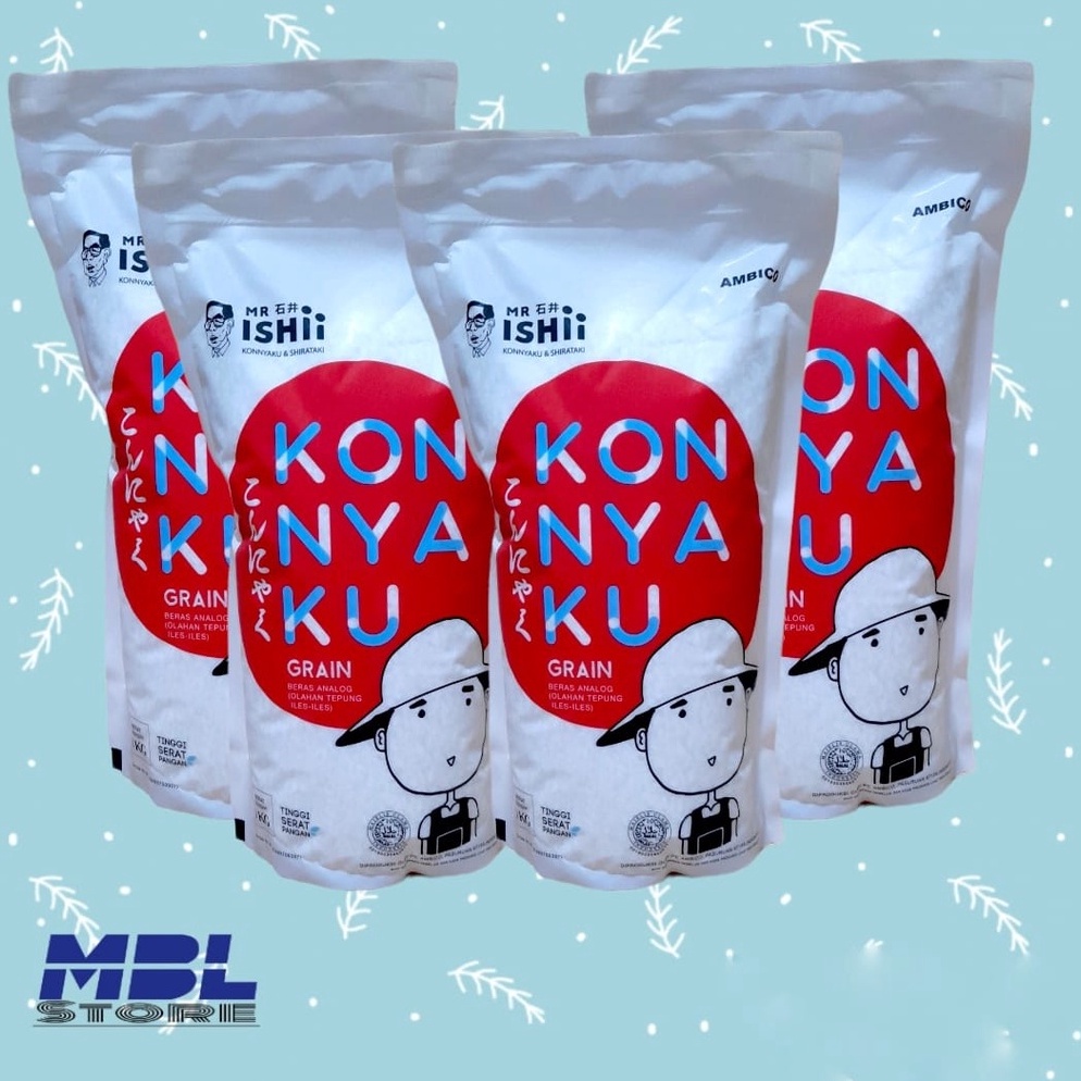 

JKQ831 STAR Beras Shirataki 1 gram 1kg cocok untuk diet keto