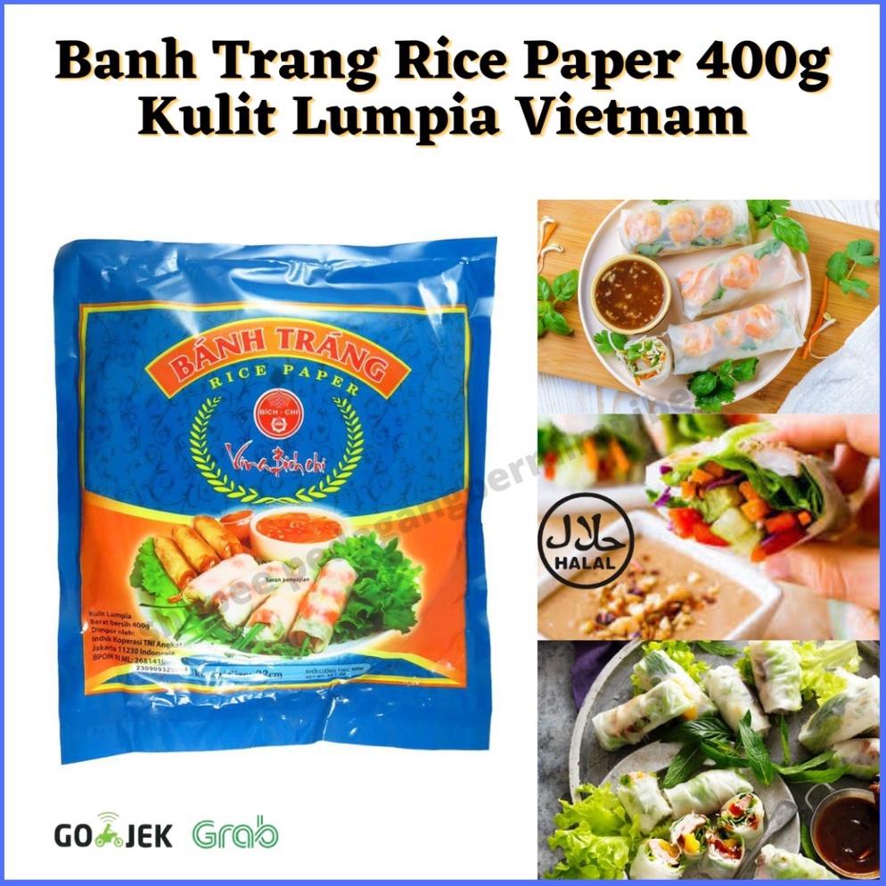 

FJM541 New event Banh Trang Rice Paper 4gr 22cm Kulit Lumpia Vietnam Rice Paper