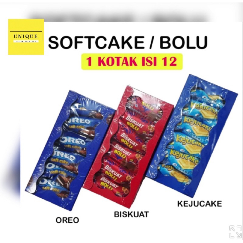 

Oreo softcake / Biskuat bolu / Kejucake 1 kotak isi 20 pcs