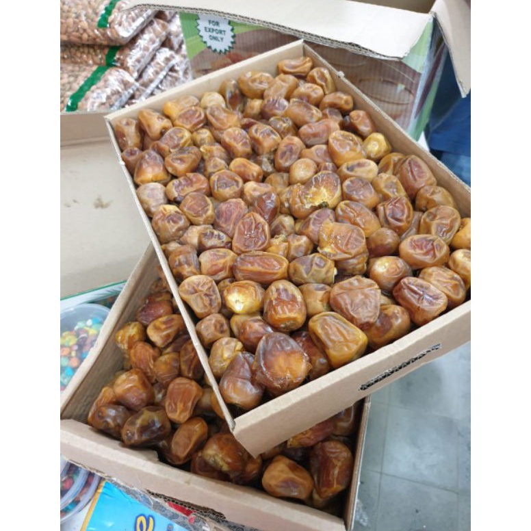 

TOT915 KODE 192 Kurma SUKARI 3KG Basah Sukkari Premium 1 Asli Original Oleh Oleh Haji dan Umroh EXP 225
