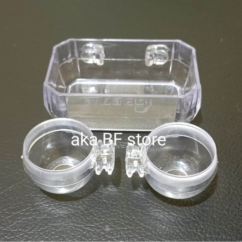 cepuk mandi dan cepuk minum makan burung konin dll 1set