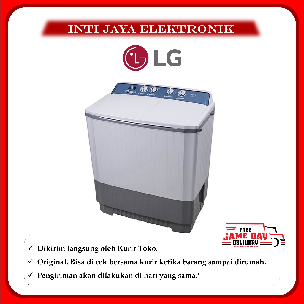 MESIN CUCI LG 7KG 2 TABUNG P700N LG 7 KG P 700N P700 N P 700 N