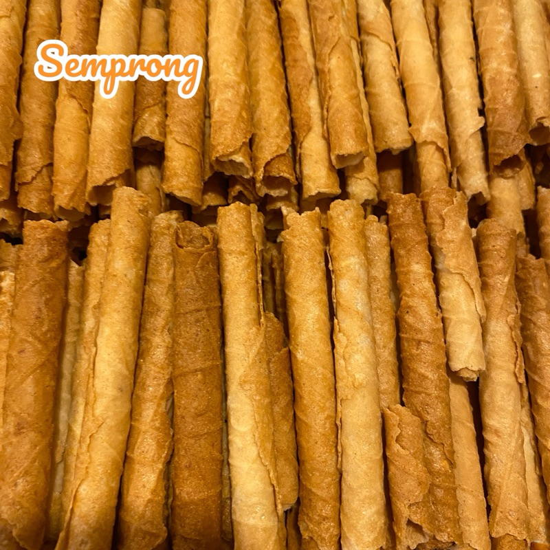 

Camilan semprong snack kiloan semprong manis murah selalu ready