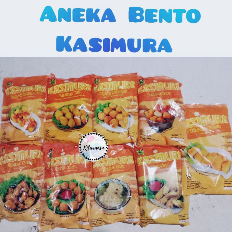 

CFN379 MEN SALE Bento KasimuraEggrollShrimprollSpicy ChickenKarageKaki NagaTofuTori PopcornKanirolKatsu
