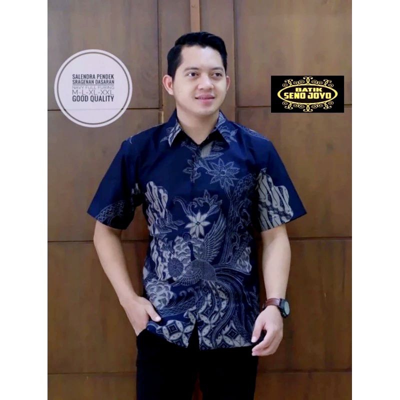 Kemeja Batik Pria Lengan PENDEK Modern Keris Modern Premium Baju Atasan Batik Cowok Original