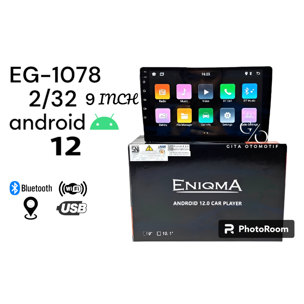 HEAD UNIT ANDROID ENIGMA 9 INCH EG 1078