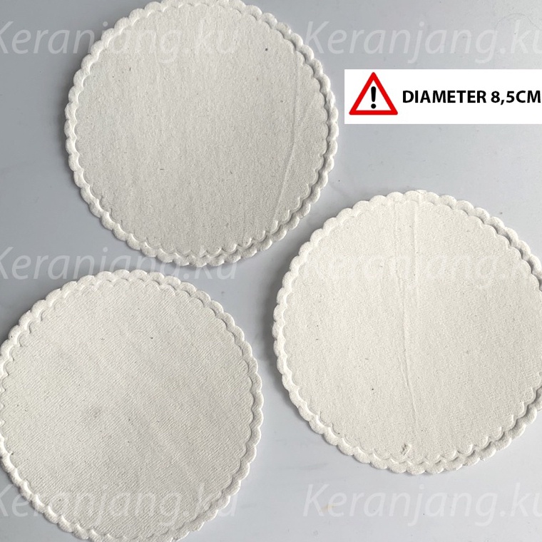 Coaster Kertas  Tatakan Gelas hotel Polos custom  1Set 5pcs ART O4X2
