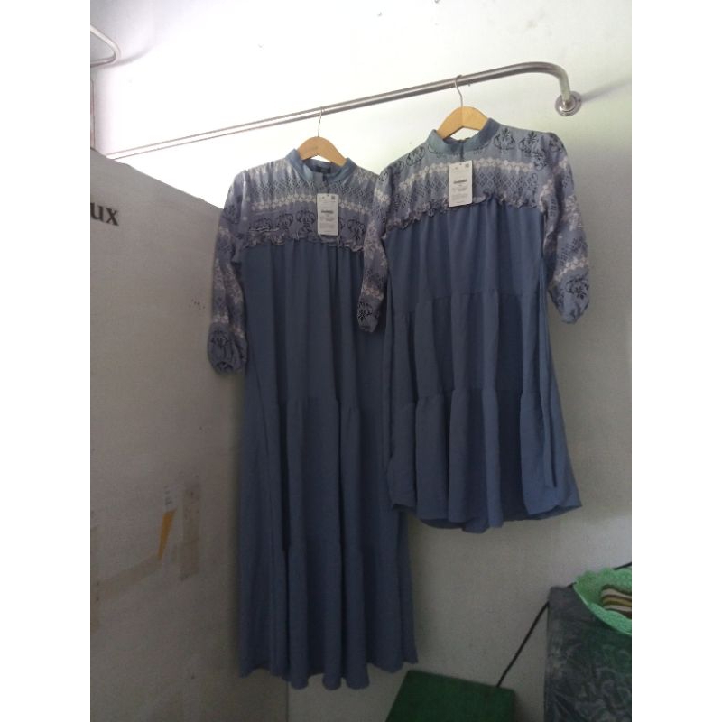 couple ibu dan anak/gamis couple free jilbab