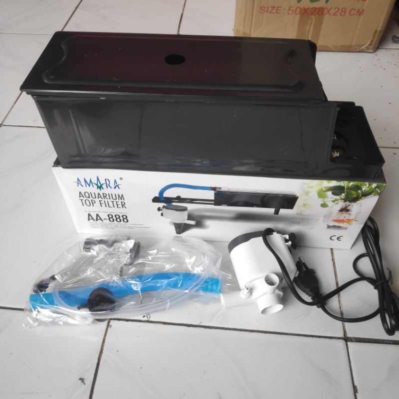 Box Filter Aquarium Top Filter 1 Set Lengkap Amara