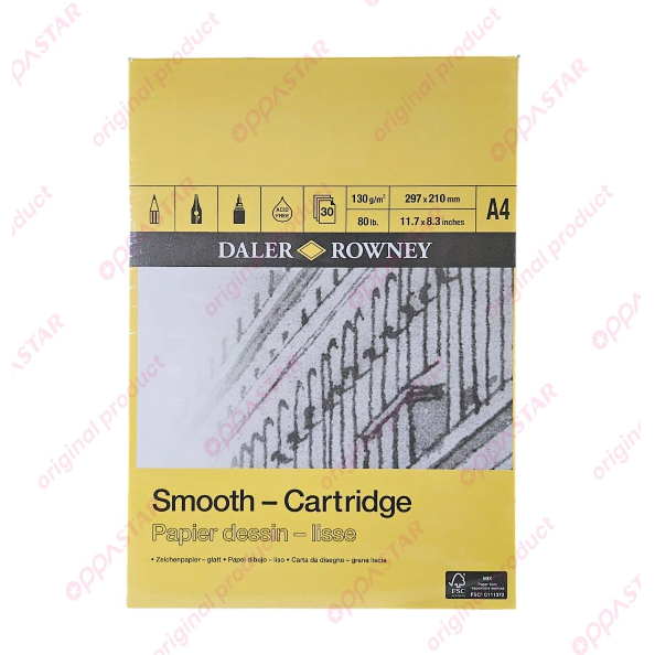 

Buku Sketsa Daler Rowney Smooth Cartridge A4 403010400 - PAD