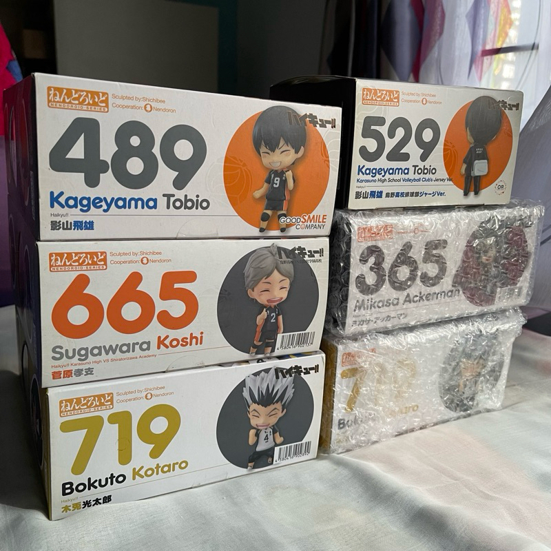 Nendoroid Nendo Kageyama Tobio 489 529 Sugawara Koshi 665 Bokuto Kotaro 719 Mikasa Ackerman 365 Haik