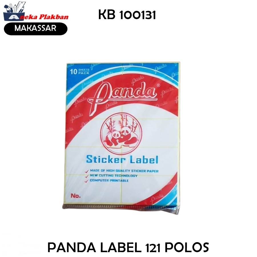 

[1BKS/10LBR] PANDA LABEL UNDANGAN LABEL NAMA STIKER