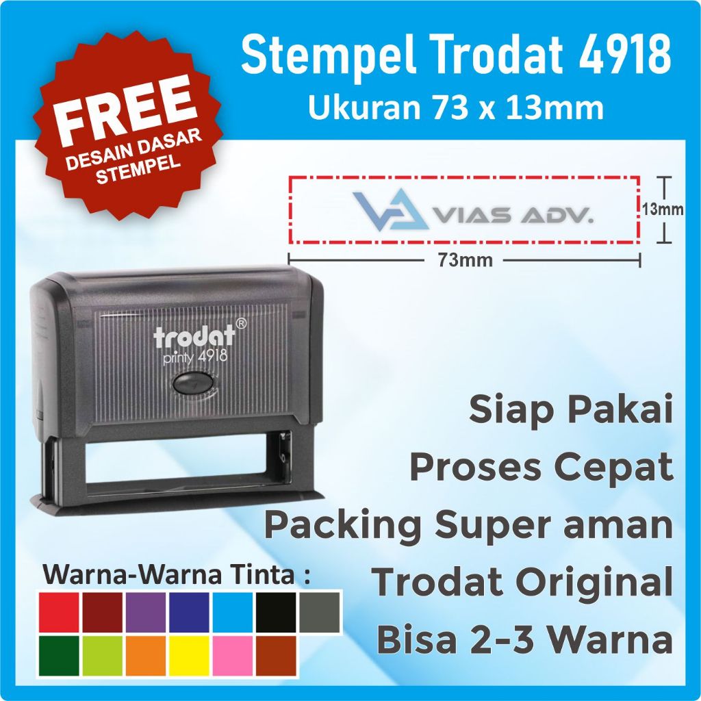 

Stempel Praktis Trodat 4918 (73x13mm) FREE DESAIN Stempel 2 warna | Stempel Nama Dokter | Stempel Perawat SIP NIP | Stempel Lunas | Stempel Toko Stempel Dokter | Stempel Perawat | Stempel Custom | Stempel Perusahaan | Stempel Jabatan | Stempel Olshop